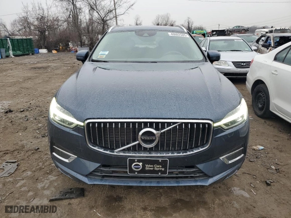 2021 Volvo XC60 Inscription with VIN YV4102RL1M1886615, listed as a Copart auction lot 46602505 with 35,260 mi miles and Salvage Title. Bid and sale history available at carsss.com. Image 5.