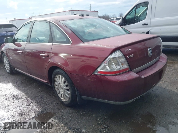 2008 Mercury Sable with VIN 1MEHM40W28G604539, listed as a IAAI auction lot 41474627 with 79,346 mi miles. Bid and sale history available at carsss.com. Image 3.