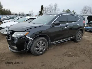 2017 Nissan Rogue S with VIN 5N1AT2MV0HC869636, listed as a Copart auction lot 49747685 with 205,289 mi miles and Salvage Title. Bid and sale history available at carsss.com. Image 1.