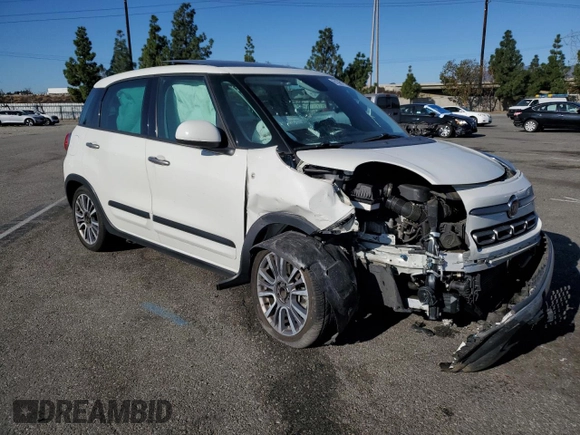 2019 FIAT 500L Trekking with VIN ZFBNFADH6KZ042149, listed as a Copart auction lot 81961714 with 51,554 mi miles and Salvage Title. Bid and sale history available at carsss.com. Image 4.