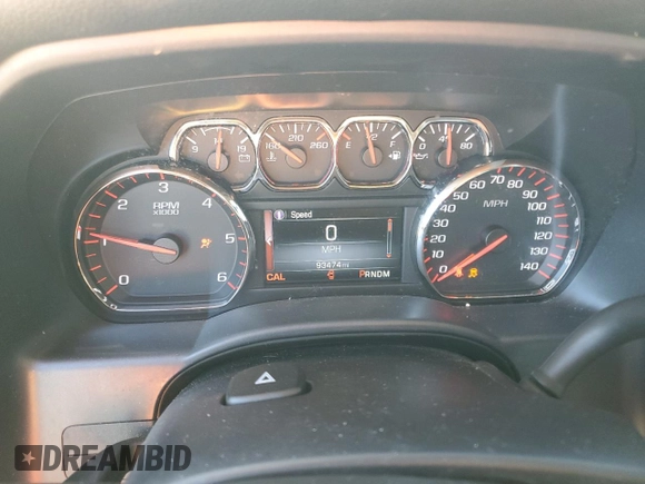2016 GMC Sierra 1500 with VIN 3GTU1MEC9GG217304, listed as a Copart auction lot 42927355 with 93,474 mi miles and Salvage Title. Bid and sale history available at DreamBid. Image 9.