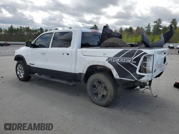 2020 Ram 1500 Rebel with VIN 1C6SRFLM1LN230872, listed as a Copart auction lot 55671585 with 97,202 mi miles and Salvage title. Bid and sale history available at DreamBid. Image 2.