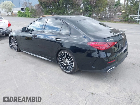 2022 Mercedes-Benz C 300 with VIN W1KAF4GBXNR037485, listed as a IAAI auction lot 41901915 with 36,504 mi miles and . Bid and sale history available at DreamBid. Image 3.