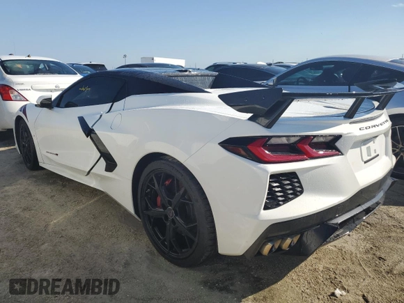 2022 Chevrolet Corvette 3LT with VIN 1G1YC3D47N5103489, listed as a Copart auction lot 75026924 with 0 mi miles and Non Repairable. Bid and sale history available at carsss.com. Image 2.