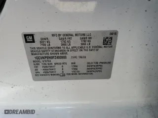 2015 Chevrolet Silverado 1500 Work Truck with VIN 1GCVKPEH9FZ400800, listed as a Copart auction lot 49184035 with 145,573 mi miles and Salvage Title. Bid and sale history available at carsss.com. Image 14.