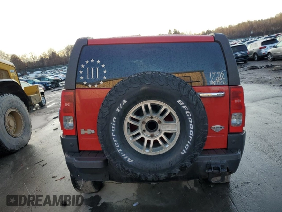 2008 Hummer H3 SUV with VIN 5GTEN13E988157875, listed as a Copart auction lot 82290214 with Not Provided miles and Salvage Title. Bid and sale history available at DreamBid. Image 6.