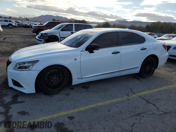 2015 Lexus LS with VIN JTHBL5EF1F5135587, listed as a Copart auction lot 45588705 with 116,289 mi miles and Salvage Title. Bid and sale history available at carsss.com. Image 1.