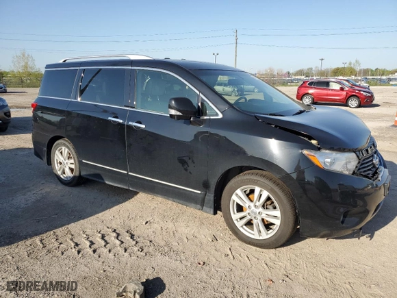 2015 Nissan Quest S with VIN JN8AE2KPXF9134468, listed as a Copart auction lot 50813374 with 108,017 mi miles. Bid and sale history available at carsss.com. Image 4.