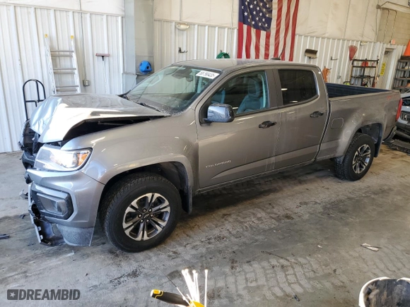 2021 Chevrolet Colorado 4WD Z71 with VIN 1GCGTDEN5M1236807, listed as a Copart auction lot 88790435 with 80,095 mi miles and Salvage Title. Bid and sale history available at carsss.com. Image 1.