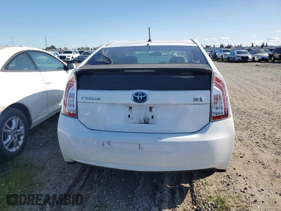 2013 Toyota Prius One with VIN JTDKN3DU9D5557507, listed as a Copart auction lot 52367125 with 45,178 mi miles and Clean Title. Bid and sale history available at carsss.com. Image 6.