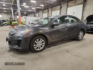2012 Mazda 3 i Touring with VIN JM1BL1V79C1629038, listed as a Copart auction lot 60248765 with 218,602 mi miles and Salvage title. Bid and sale history available at DreamBid. Image 1.