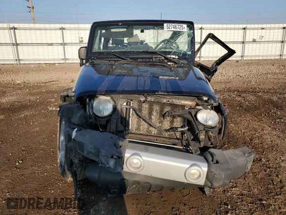 2010 Jeep Wrangler Sahara with VIN 1J4AA5D13AL139504, listed as a Copart auction lot 52746725 with Not provided miles and Salvage title. Bid and sale history available at DreamBid. Image 5.
