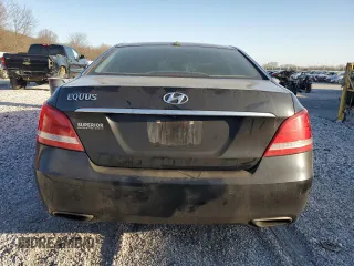 2016 Hyundai Equus Ultimate with VIN KMHGH4JH2GU101008, listed as a Copart auction lot 48182445 with 110,423 mi miles and Salvage Title. Bid and sale history available at DreamBid. Image 6.