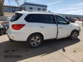 2020 Nissan Pathfinder SV with VIN 5N1DR2BM2LC606787, listed as a Copart auction lot 48697615 with 46,949 mi miles and Salvage title. Bid and sale history available at DreamBid. Image 3.