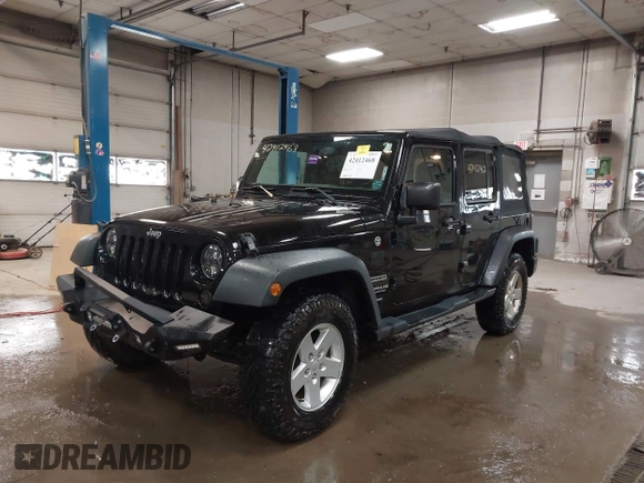 2017 Jeep Wrangler Unlimited Sport with VIN 1C4BJWDG4HL701067, listed as a IAAI auction lot 42412468 with 70,457 mi miles and . Bid and sale history available at DreamBid. Image 2.