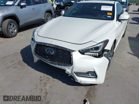 2018 Infiniti Q60 Sport with VIN JN1EV7EK5JM341188, listed as a IAAI auction lot 41990535 with 52,640 mi miles and . Bid and sale history available at DreamBid. Image 6.