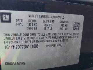 2016 Chevrolet Corvette Z51 1LT z VIN 1G1YH2D77G5101086, wystawiony jako IAAI lot #42334229 z przebiegiem 47 443 mil mil oraz . Historia ofert i sprzedaży dostępna na DreamBid. Obrazek 9.