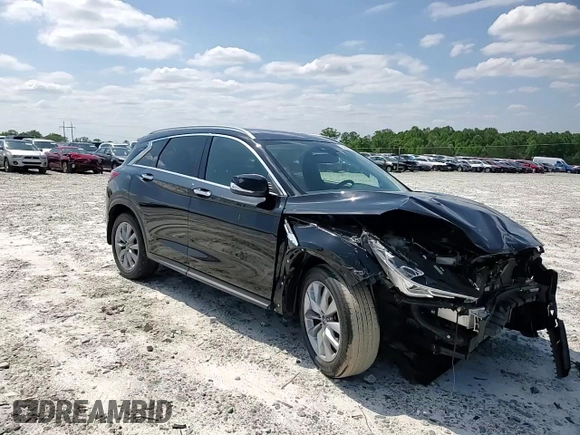 2021 Infiniti QX50 Luxe with VIN 3PCAJ5BA0MF119842, listed as a Copart auction lot 54868035 with 70,688 mi miles and Salvage title. Bid and sale history available at DreamBid. Image 14.
