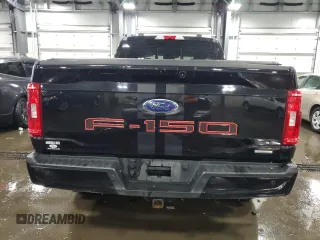 2022 Ford F-150 XL with VIN 1FTFW1E82NFA29355, listed as a Copart auction lot 60212125 with 89,709 mi miles and Salvage title. Bid and sale history available at DreamBid. Image 6.