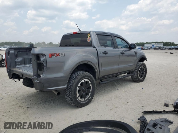 2021 Ford Ranger XL with VIN 1FTER4FH1MLD36020, listed as a Copart auction lot 58893745 with 48,296 mi miles and Salvage title. Bid and sale history available at DreamBid. Image 3.
