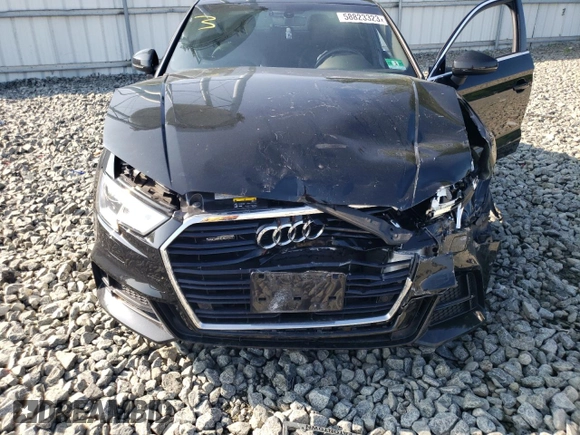 2018 Audi A3 Sedan Premium Plus with VIN WAUJ8GFF7J1025343, listed as a Copart auction lot 58823323 with 64,103 mi miles. Bid and sale history available at carsss.com. Image 12.