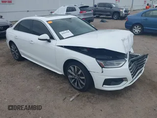 2020 Audi A4 Premium z VIN WAUGMAF43LN012232, wystawiony jako IAAI lot #42039398 z przebiegiem 57 361 mil mil oraz . Historia ofert i sprzedaży dostępna na DreamBid. Obrazek 1.