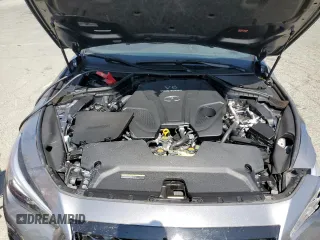 2022 Infiniti Q50 Red Sport 400 with VIN JN1FV7DP6NM370089, listed as a Copart auction lot 59700995 with 24,278 mi miles and Salvage title. Bid and sale history available at DreamBid. Image 11.