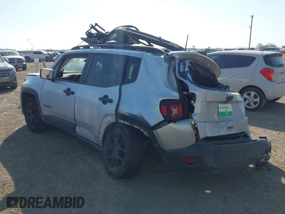 2019 Jeep Renegade Limited with VIN ZACNJAB15KPK17018, listed as a IAAI auction lot 41578297 with 53,640 mi miles and . Bid and sale history available at DreamBid. Image 3.