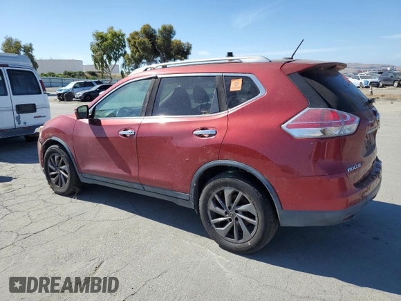 2016 Nissan Rogue SL with VIN 5N1AT2MT5GC814404, listed as a Copart auction lot 56337165 with 265,898 mi miles and Clean Title. Bid and sale history available at DreamBid. Image 2.