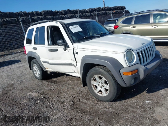 2004 Jeep Liberty Sport with VIN 1J4GL48K24W303510, listed as a IAAI auction lot 41660788 with 178,067 mi miles. Bid and sale history available at carsss.com. Image 1.