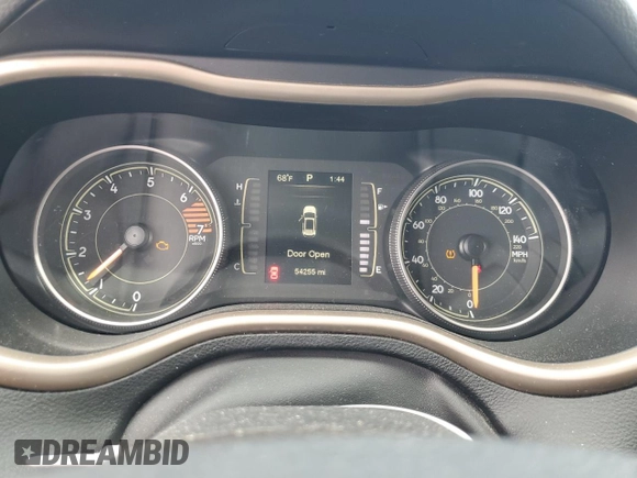 2016 Jeep Cherokee Altitude with VIN 1C4PJLCB4GW351477, listed as a Copart auction lot 53617035 with 54,255 mi miles and Salvage title. Bid and sale history available at DreamBid. Image 9.