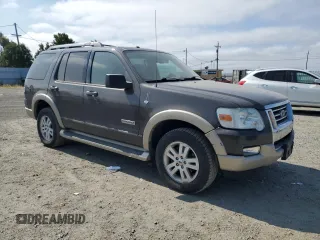 2007 Ford Explorer Eddie Bauer with VIN 1FMEU74807UB09639, listed as a Copart auction lot 59800075 with 195,294 mi miles and Salvage title. Bid and sale history available at DreamBid. Image 4.
