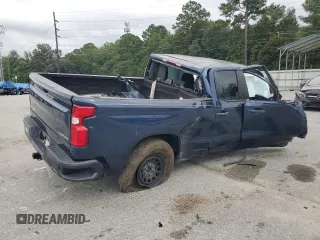 2020 Chevrolet Silverado 1500 Custom with VIN 1GCRWBEF1LZ367956, listed as a Copart auction lot 71474454 with 0 mi miles and Salvage Title. Bid and sale history available at carsss.com. Image 3.