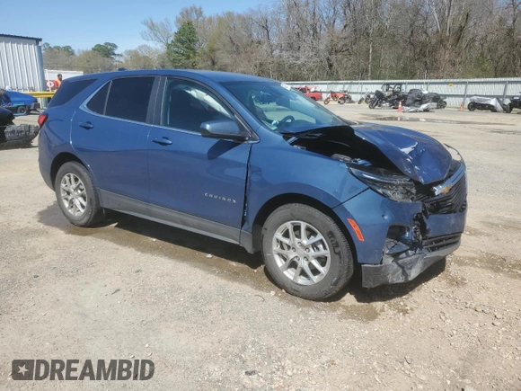 2024 Chevrolet Equinox LT with VIN 3GNAXKEG8RL230958, listed as a Copart auction lot 49583305 with 33,239 mi miles and Salvage Title. Bid and sale history available at DreamBid. Image 4.