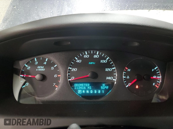 2008 Chevrolet Impala LT with VIN 2G1WT58K281252104, listed as a Copart auction lot 51760045 with 113,416 mi miles and Salvage Title. Bid and sale history available at DreamBid. Image 9.