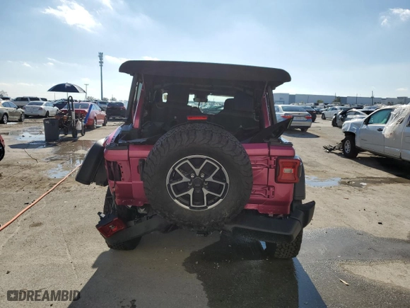 2024 Jeep Wrangler Rubicon with VIN 1C4PJXFG2RW354881, listed as a Copart auction lot 85728564 with 5,777 mi miles and Non Repairable. Bid and sale history available at carsss.com. Image 6.