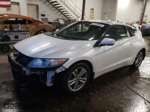 2012 Honda CR-Z EX with VIN JHMZF1D62CS002673, listed as a Copart auction lot 84908994 with 196,369 mi miles and Salvage Title. Bid and sale history available at carsss.com. Image 1.