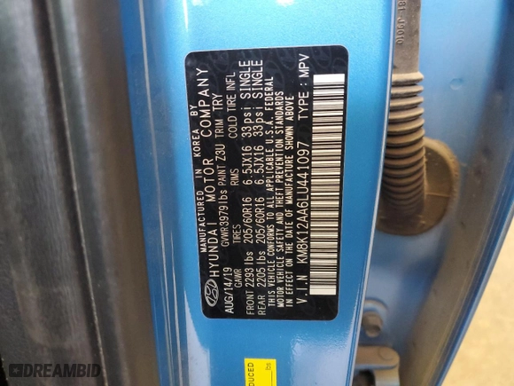 2020 Hyundai Kona SE with VIN KM8K12AA6LU441097, listed as a Copart auction lot 50582875 with 108,202 mi miles and Salvage Title. Bid and sale history available at carsss.com. Image 13.