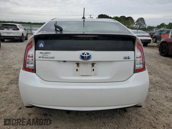 2013 Toyota Prius One with VIN JTDKN3DU6D5645866, listed as a Copart auction lot 54326485 with 92,851 mi miles and Salvage Title. Bid and sale history available at DreamBid. Image 6.