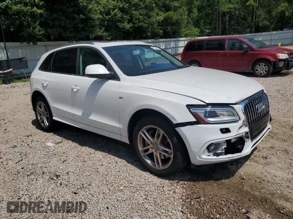 2014 Audi Q5 Premium Plus with VIN WA1DGAFP1EA087006, listed as a Copart auction lot 62254395 with 80,923 mi miles and Salvage title. Bid and sale history available at DreamBid. Image 4.