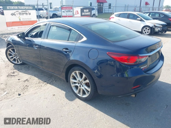 2015 Mazda 6 i Touring with VIN JM1GJ1V57F1183910, listed as a IAAI auction lot 42158716 with 234,765 mi miles. Bid and sale history available at carsss.com. Image 3.