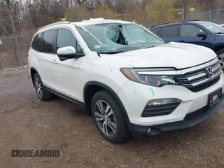 2018 Honda Pilot EX-L with VIN 5FNYF6H50JB055152, listed as a IAAI auction lot 41952722 with 34,887 mi miles and . Bid and sale history available at DreamBid. Image 1.