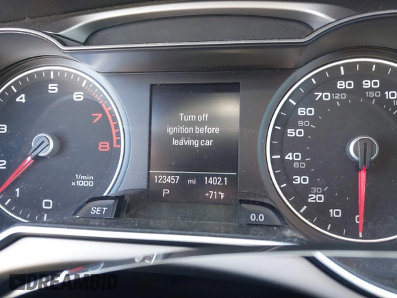 2014 Audi A4 Premium Plus with VIN WAUFFAFL1EN006896, listed as a IAAI auction lot 41525291 with 123,457 mi miles. Bid and sale history available at carsss.com. Image 7.