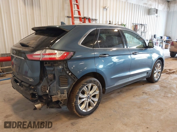 2019 Ford Edge Titanium with VIN 2FMPK4K99KBB95489, listed as a IAAI auction lot 41660757 with 60,286 mi miles. Bid and sale history available at carsss.com. Image 4.