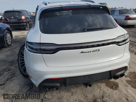 2023 Porsche Macan GTS with VIN WP1AF2A59PLB56053, listed as a Copart auction lot 76335744 with Not provided miles and Salvage title. Bid and sale history available at DreamBid. Image 6.