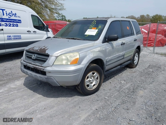 2004 Honda Pilot LX with VIN 2HKYF18194H554487, listed as a IAAI auction lot 41901037 with 1 mi miles. Bid and sale history available at carsss.com. Image 2.