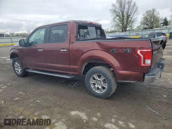 2015 Ford F-150 XLT with VIN 1FTEW1EFXFFA24559, listed as a Copart auction lot 51674285 with 91,192 mi miles and Salvage title. Bid and sale history available at DreamBid. Image 2.