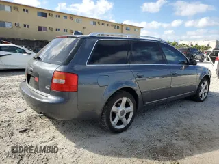 2004 Audi A6 with VIN WAUVT64B64N041556, listed as a Copart auction lot 43427665 with 159,957 mi miles and Salvage Title. Bid and sale history available at carsss.com. Image 3.