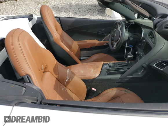 2015 Chevrolet Corvette 2LT with VIN 1G1YD3D7XF5104001, listed as a Copart auction lot 57149215 with Not provided miles and Salvage title. Bid and sale history available at DreamBid. Image 10.