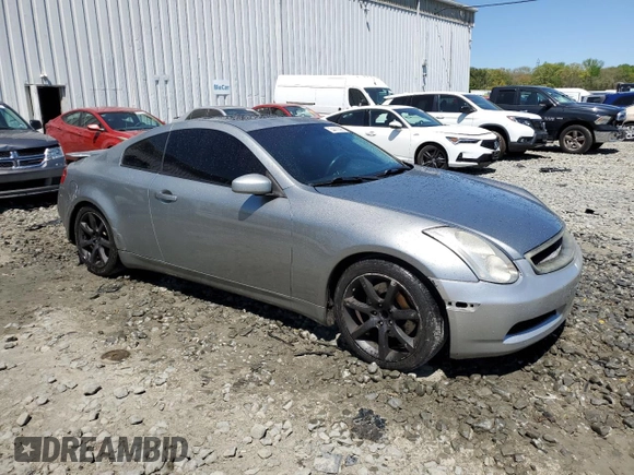 2003 Infiniti G35 w/Leather with VIN JNKCV54E33M207821, listed as a Copart auction lot 54410365 with 145,020 mi miles and Salvage Title. Bid and sale history available at DreamBid. Image 4.
